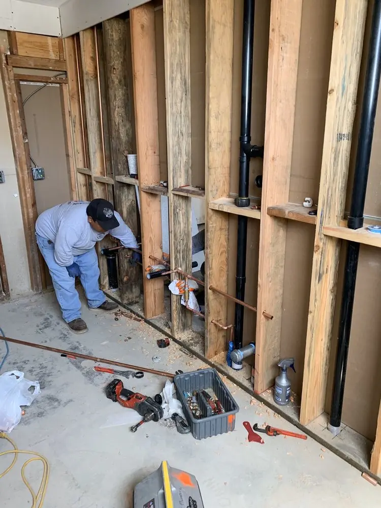 Commercial rough-in plumbing for Water Heater Replacement in City Center